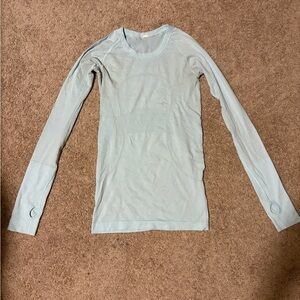 Lululemon Light Blue Long Sleeve Top